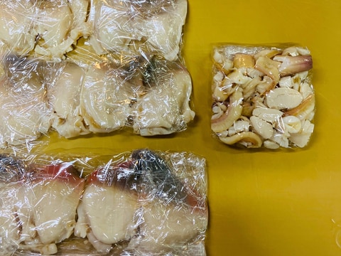 ホッキ貝の下処理と冷凍保存